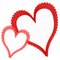 Free Frilly Red Pink Valentine S Day Hearts Stock Images - 3909744