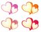 Free Colorful Textured Valentine Hearts Clip Art Royalty Free Stock Images - 3909859