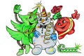 Free New Year S Tree And Company Stock Photos - 3914273