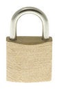 Free Isolated Locked Brass Padlock Royalty Free Stock Images - 3918599