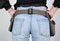 Free Woman  With Money Belt Bag Stock Photo - 3937050