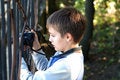 Free Boy Takes A Photograph Royalty Free Stock Photo - 3958895