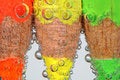 Free Colored Crayons With Bubbles Stock Image - 3959241