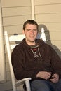 Free Young Man On Rocking Chair Stock Photography - 3959952