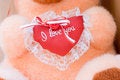Free A Toy Heart In The Hands Of A Toy Royalty Free Stock Photos - 3974818