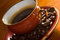 Free Coffe And Coffee Beans Stock Image - 3974221