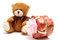 Free Classic Brown Teddy Bear With Heart-shaped Present Stock Images - 3978004
