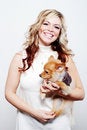 Free Girl And Her Pet Royalty Free Stock Photos - 3989778