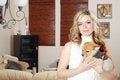 Free Girl And Her Pet Stock Photography - 3989782