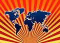 Free Rising World Map Royalty Free Stock Photography - 3999537