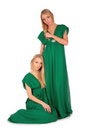 Free Twin Girls: Sitting Near Sister Stock Images - 4004034