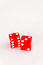 Free Isolated Lucky Red Dice Showing Seven Stock Photography - 4007532