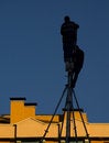 Free Working On The Roof Royalty Free Stock Images - 4015749