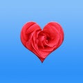 Free Valentine Heart On Blue Royalty Free Stock Photos - 4019618