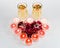 Free Heart From Burning Candles With Two Glasses Stock Photos - 4031103