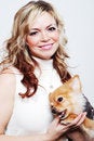 Free Girl And Her Pet Stock Image - 4057201