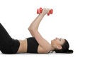 Free Beautiful Girl With Dumbbells Royalty Free Stock Images - 4059219