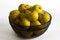 Free Yellow Apples In Glass Bowl Stock Photos - 4065483