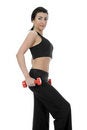 Free Beautiful Girl With Dumbbells Stock Photo - 4074690