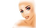 Free Face Of Woman Staring In White Light 2 Stock Photo - 4087330