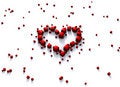 Free Rendered Red Heart Made Of Cubes Stock Photo - 4092160