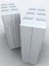 Free Two Servers In Light Grey Royalty Free Stock Images - 410889