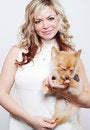 Free Girl And Her Pet Stock Photo - 4103150