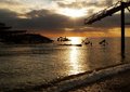 Free Brighton Pier Wreck At Sunset Stock Photography - 4111772