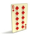 Free Playing Card: Ten Of Diamonds Stock Photos - 4123423