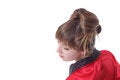 Free Girl Stay To Turn The Head Backward 2 Royalty Free Stock Photo - 4129295