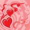 Free Hearts Background (illustratio Royalty Free Stock Photo - 4130815