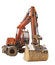Free Excavator Under Snow - Isolated Stock Image - 4133871