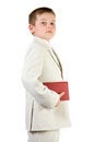 Free Well-dressed Pride Boy Hold Book Royalty Free Stock Image - 4143516