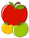 Free Red Green Yellow Apples Clip Art Stock Photos - 4148833