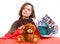 Free Girl Is Preparing Gift Royalty Free Stock Image - 4161176