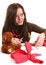 Free Girl Is Preparing Gift Royalty Free Stock Photos - 4161238