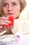 Free Ill Woman And Pills Stock Image - 4167251