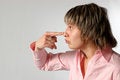 Free Touching A Nose Stock Photography - 4182052