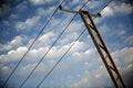 Free Voltage Lines In The Sky Stock Photo - 4198250