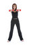 Free Beautiful Girl With Dumbbells Stock Photography - 4193642