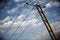 Free Voltage Lines In The Sky Stock Photo - 4198250