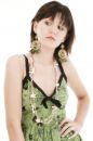 Free Stylish Young Woman In Green Summer Dress Royalty Free Stock Images - 427459