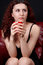 Free Girl Drinking Coffee Stock Image - 422441