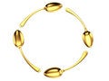 Free Gold Spoon Circle Stock Photography - 4204992