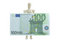 Free Manikin Holds Euro Bill Stock Photos - 4204083