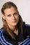 Free Sportive Beautiful Woman On Whte Stock Image - 4205991