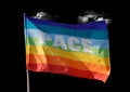 Free Peace Flag Royalty Free Stock Photography - 4216227