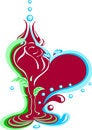 Free Rose And Heart Royalty Free Stock Image - 4232436