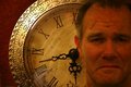 Free Man S Face Superimposed On Clock Stock Images - 4235414