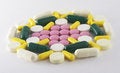 Free Medication, Pills Multicolour Stock Images - 4238854